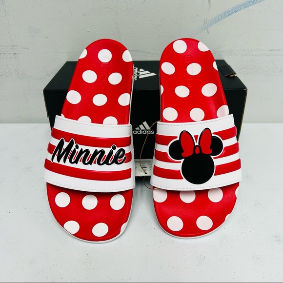 Adidas Women’s Disney Minnie Mouse Adilette Comfort Slide Slippers #060 - Picture 4 of 4